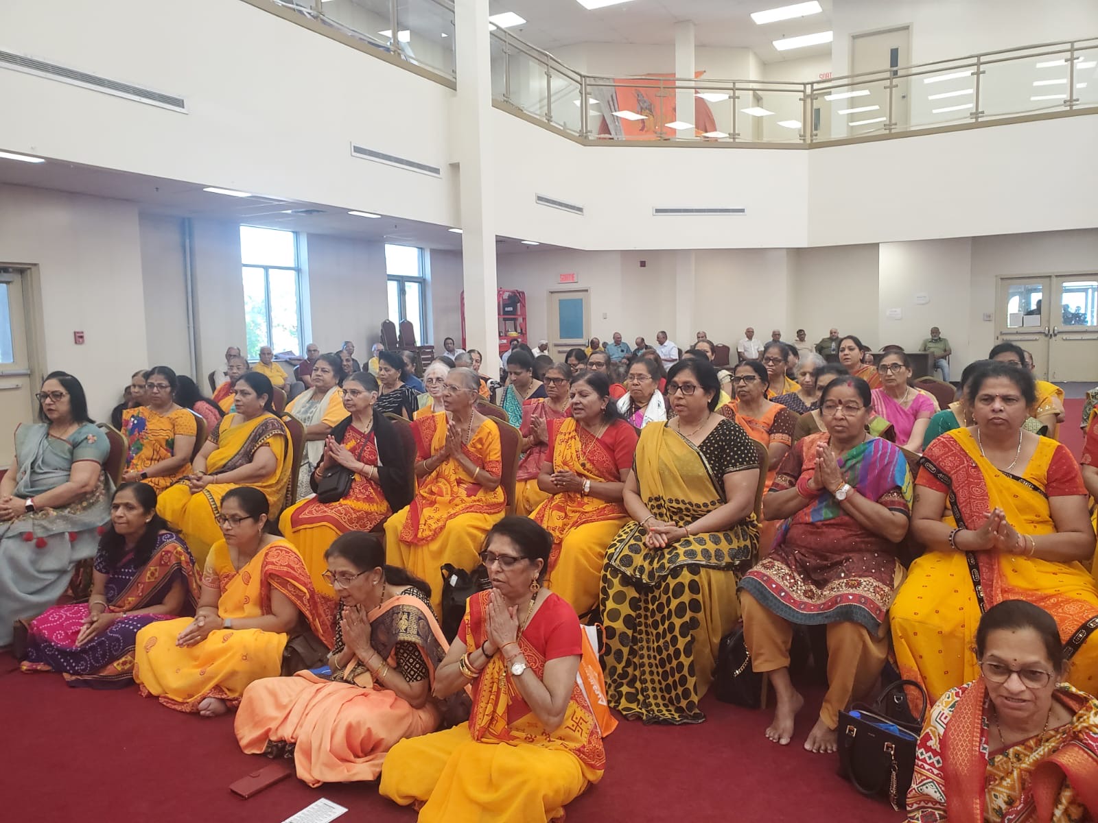 Congregation in prayer at Gayatri Jayanti